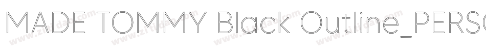 MADE TOMMY Black Outline_PERSONAL USE字体转换
